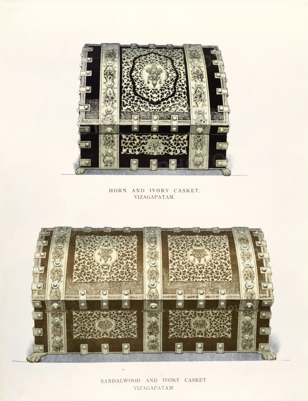 Caskets of Vizagapatam. England, 1886