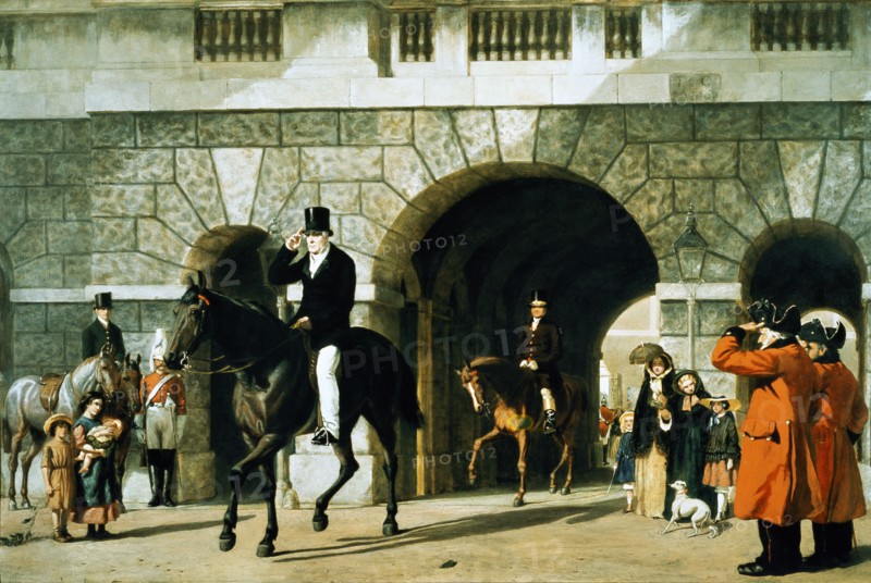 His Last Return From Duty, by James W. Glass. England, mid-19th century