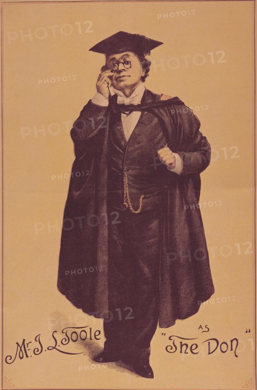J. L. Toole as The Don, by Fredk Dangerfield. London, England, 19th century