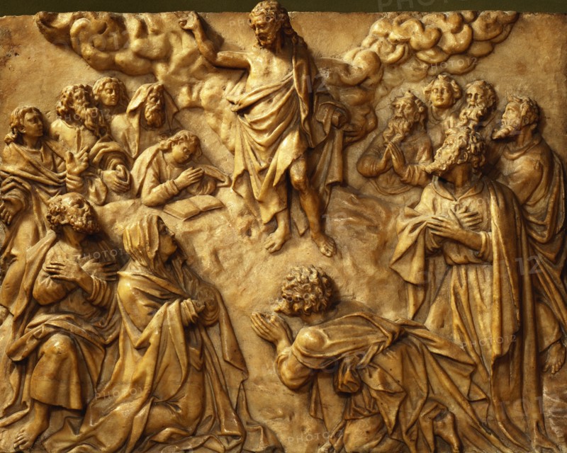 The Ascension, detail. The Netherlands, early 17th century
