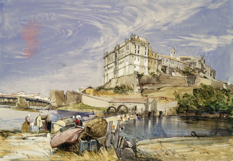 Vila do Conde, Portugal, by James Holland. England, 1837