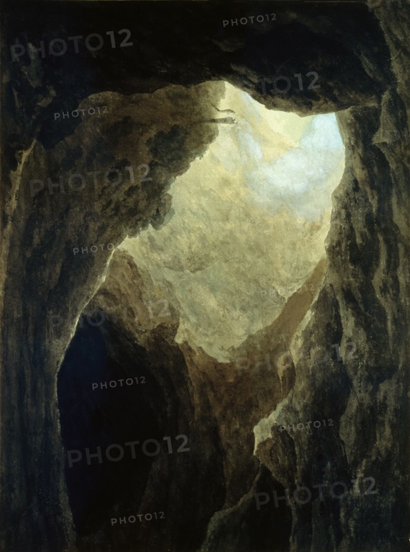 A Cavern in the Campagna, by John Robert Cozens. Rome, Italy, 1778