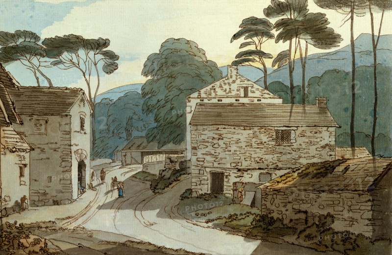 Part of Ambleside, by Francis Towne. England, 18th century