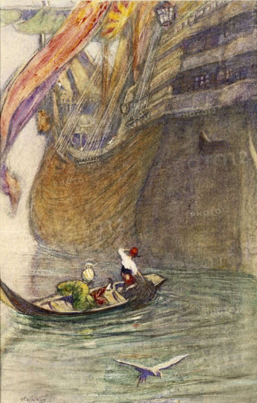 Sketch for The King of the Mountain, by Claude Allin Shepperson. England, 19th-20th century
