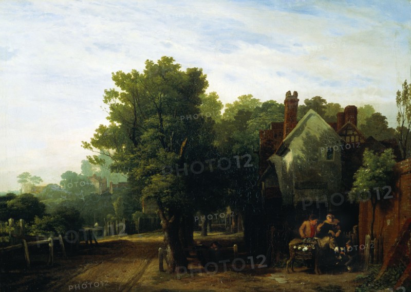 Near The Mall, Kensington Gravel Pits, by William Mulready. Ireland, early 19th century