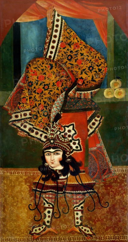 Dancer Performing Acrobatics. Iran, 19th century