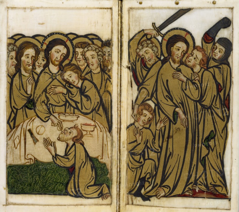 Devotional booklet, The Stigmata of Christ. Nrth Rhine Westphalia, Germany, early 14th century