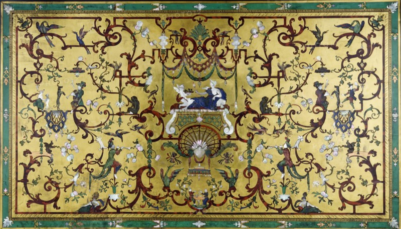 Desk, detail, by Bernard I Vanrisamburgh. Paris, France, 17th century