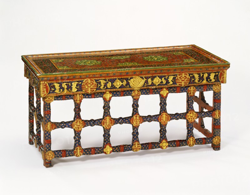 Folding table. Kashmir, India, late 18th century