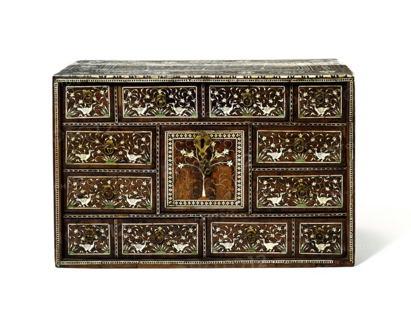 Fall front cabinet. Western India, 17th century