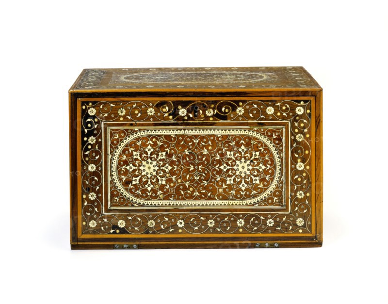 Fall front cabinet. Western India, 17th century