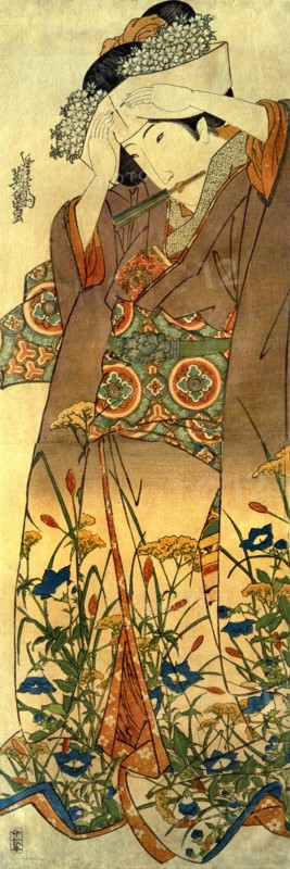 Girl at her Toilet, by Tachibana Minko. Japan, 19th century