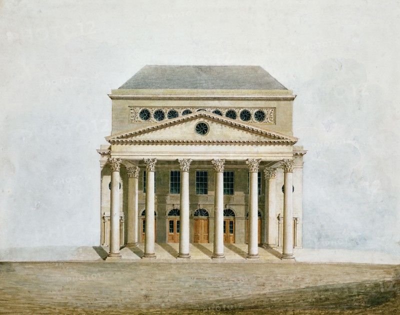Haymarket Theatre, by John Nash. London, England, 1820