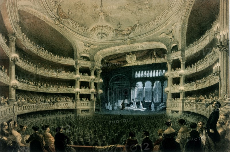 Imperial Music Academy, by J. ArNut. Paris, France, early 19th century