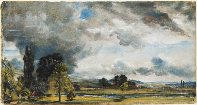 Constable, Vue de Salisbury depuis la bibliothèque de la maison de l'archidiacre Fisher