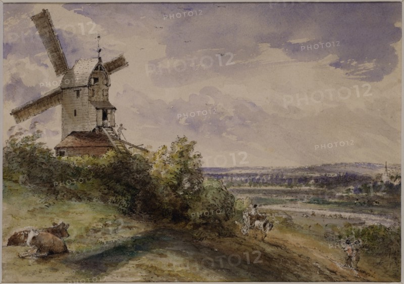 Constable, Moulin à vent à Stoke, près d'Ipswich