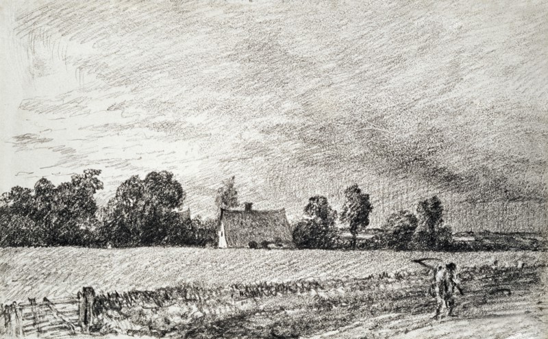 Constable, Un cottage et la route à East Bergholt