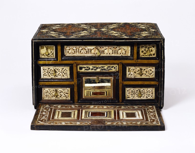 Fall-front cabinet. Sindh, Pakistan, 17th century