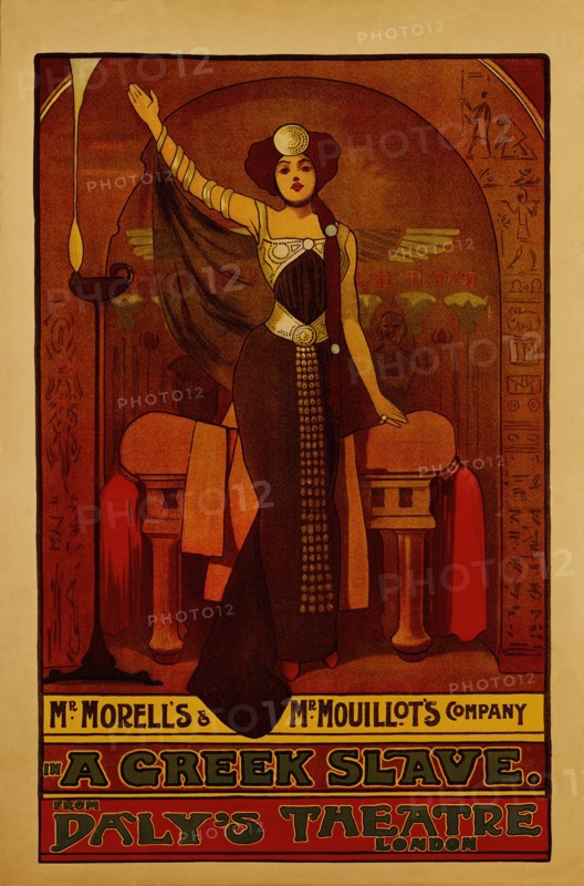 A Greek Slave from Daly's Theatre, poster by John Hassall. London, England, 1895