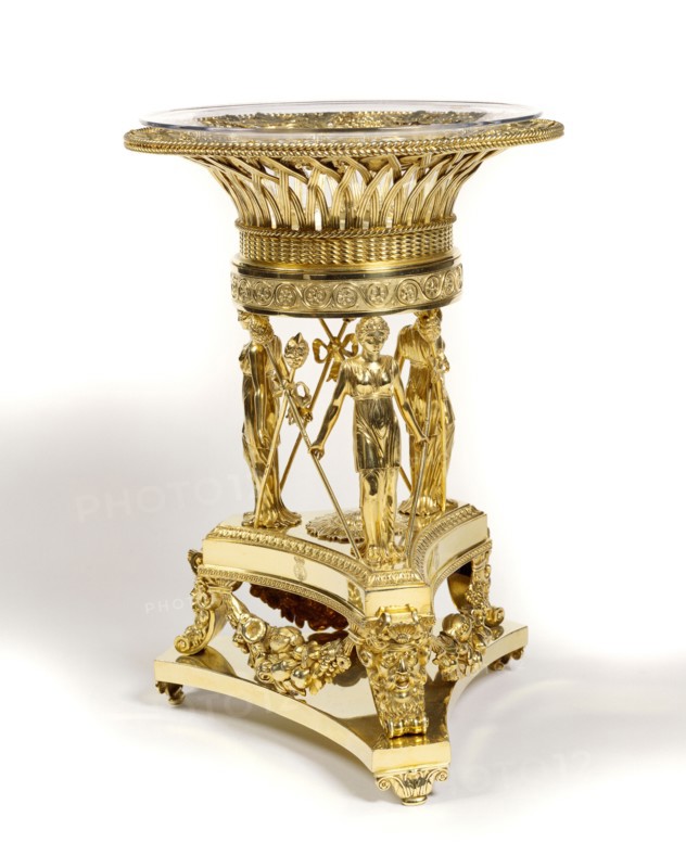 Fruit bowl and stand. France, early 19th century