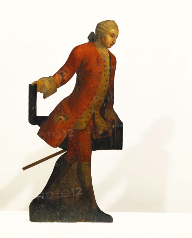 Dummy board figure of a young man. England, 18th century