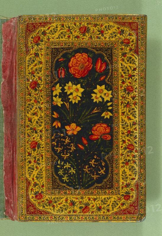 Cover of a manuscript, by Nizami. Persia, 19th century