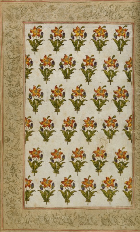 Textile design. India, 18th century
