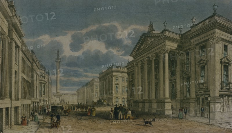 Theatre Royal in Newcastle, by James Wilson Carmichael and W. Collard. Newcastle, England, mid-19th century