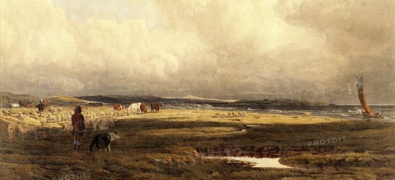 A Salt Marsh, by William Turner. England, 19th century