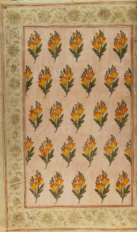 Textile design. India, 18th century