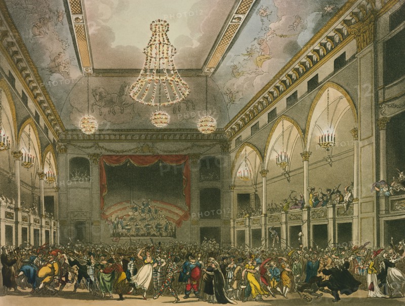 Pantheon Masquerade, by John Bluck. London, England, 1800