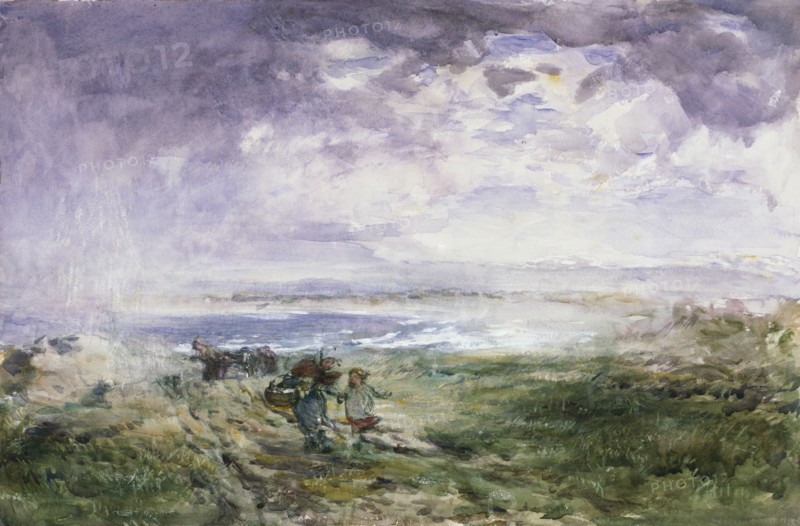 On The Scottish Shore, by Willliam McTaggart. Scotland, 19th century