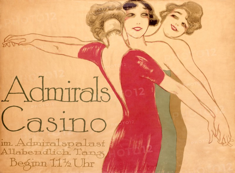 Admirals CasiN, poster by Hollerbaum & Schmidt. Germany, 20th century