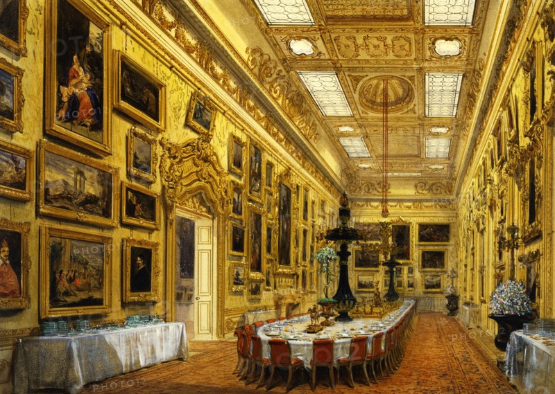 The Gallery, by Joseph Nash. England, mid-19th century