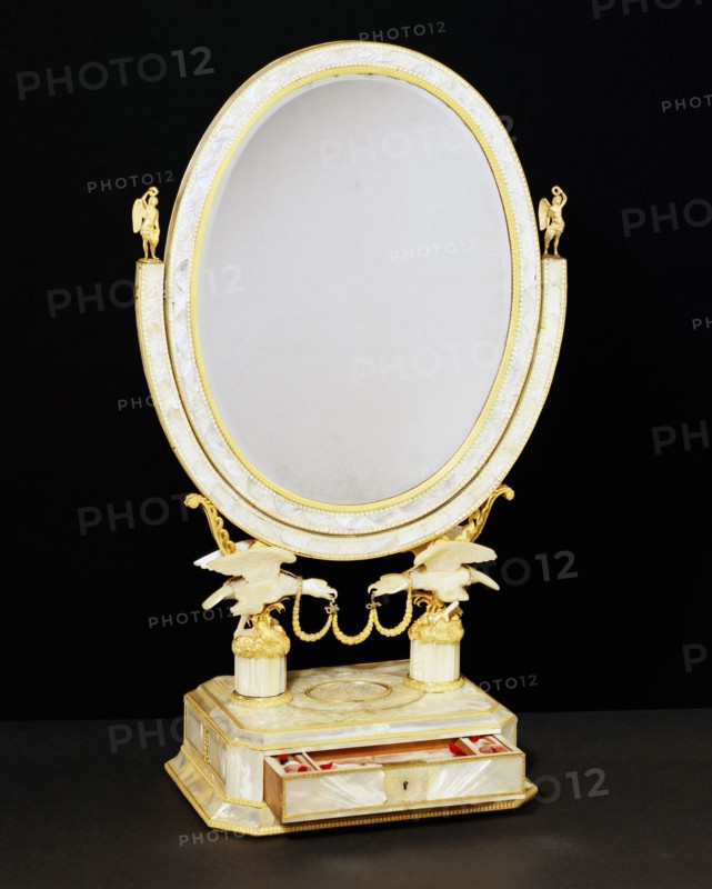 A toilet mirror, by Karl Schmid. Vienna, Austria, 1821