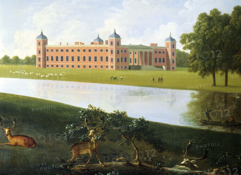 View of Osterley from the South West, by A. Devis. London, England, 18th-19th century