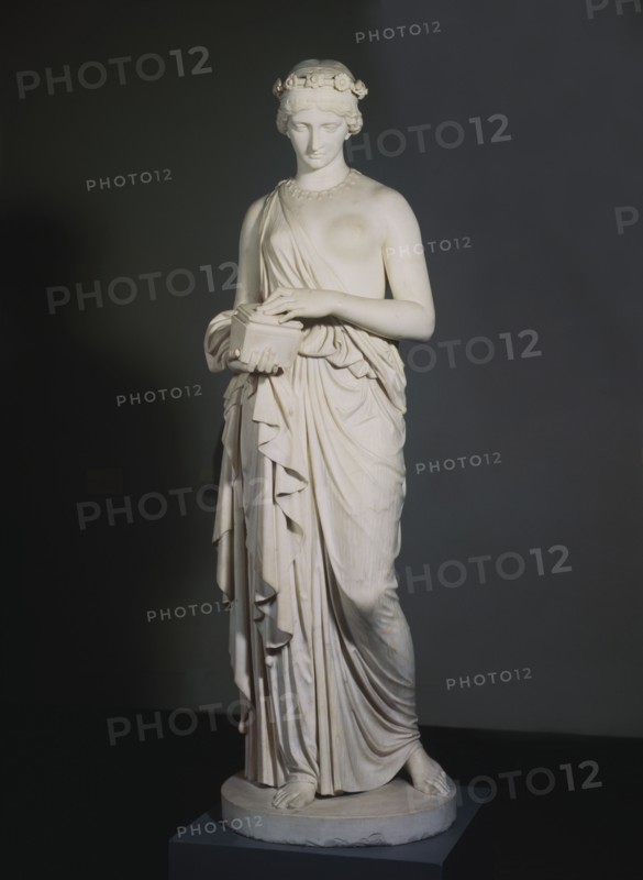 Pandora, by John Gibson. Rome, Italy, 19th century