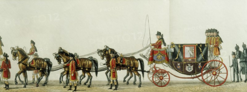 Funeral procession of Prince Albert and The Lord Chamberlain, by Henry Alken and Augustus Sala. England, 19th century
