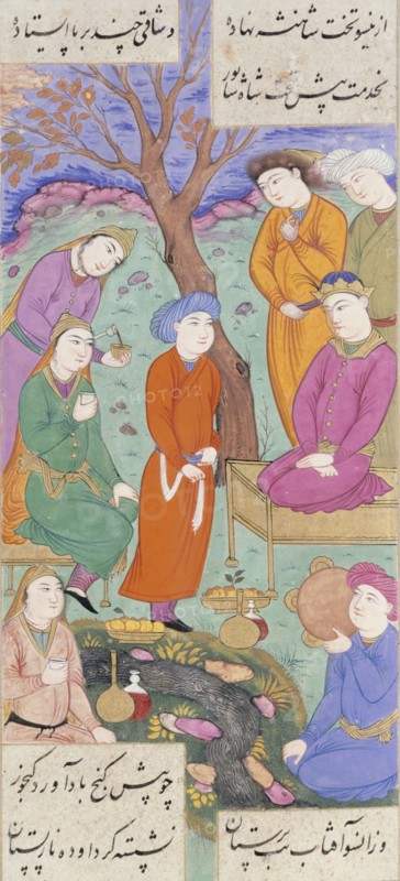 Shirin Takes Khusraw's Mother to Court, by Ganjavi Nizami. From The Romance of Khusraw and Shirin. Iran, 17th century