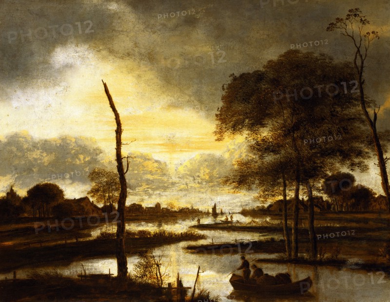 River Views, Evening, by Aert Van Der Neer. Amsterdam, The Netherlands, 17th century