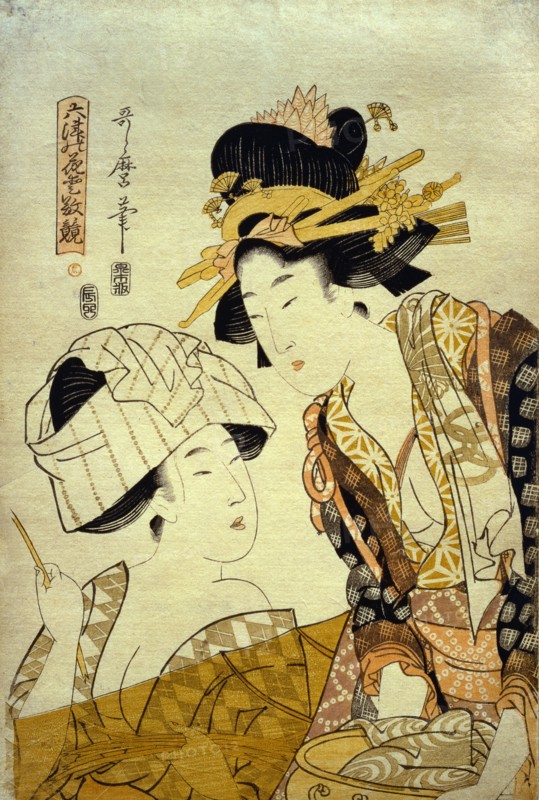 Washing Clothes, by Kitagawa Utamaro II. Japan, 19th century