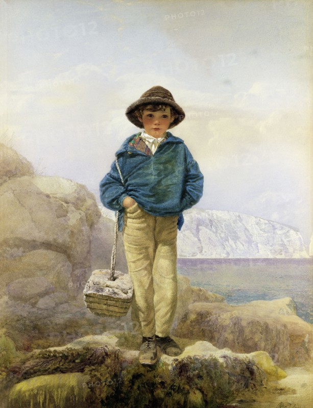 A Fisher Boy, by Alfred Downing Fripp. England, 19th century