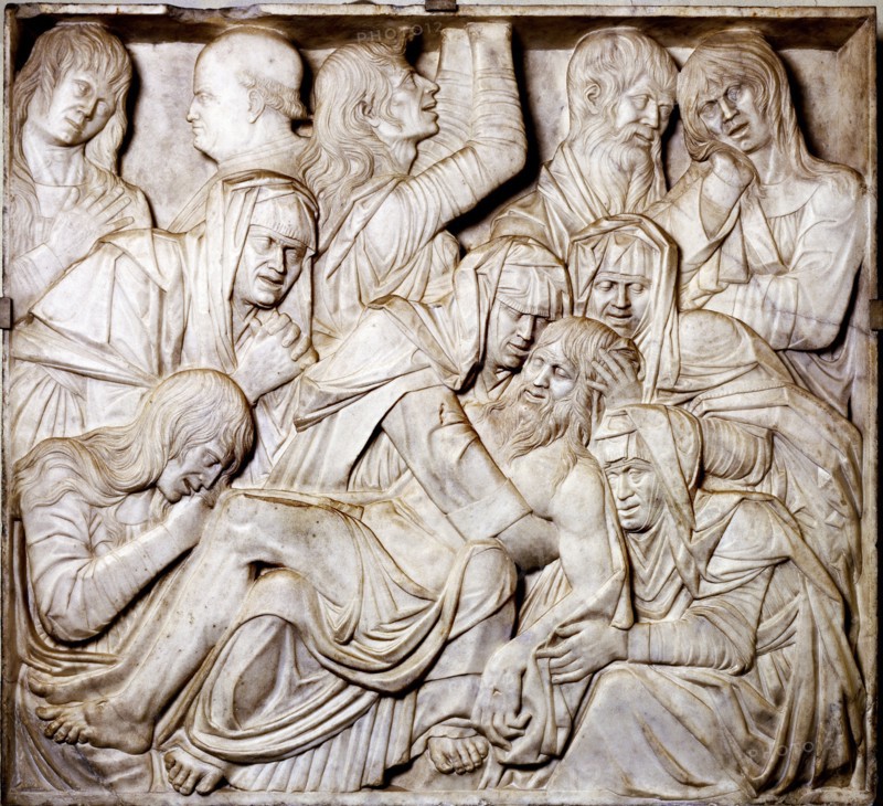 Lamentation Over the Dead Christ, by Bartolomeo BellaN. Padua, Italy, 15th century
