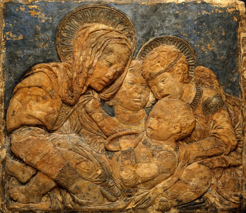 The Virgin and Child with the infant, by Bartolemmeo. Italy, mid-15th century