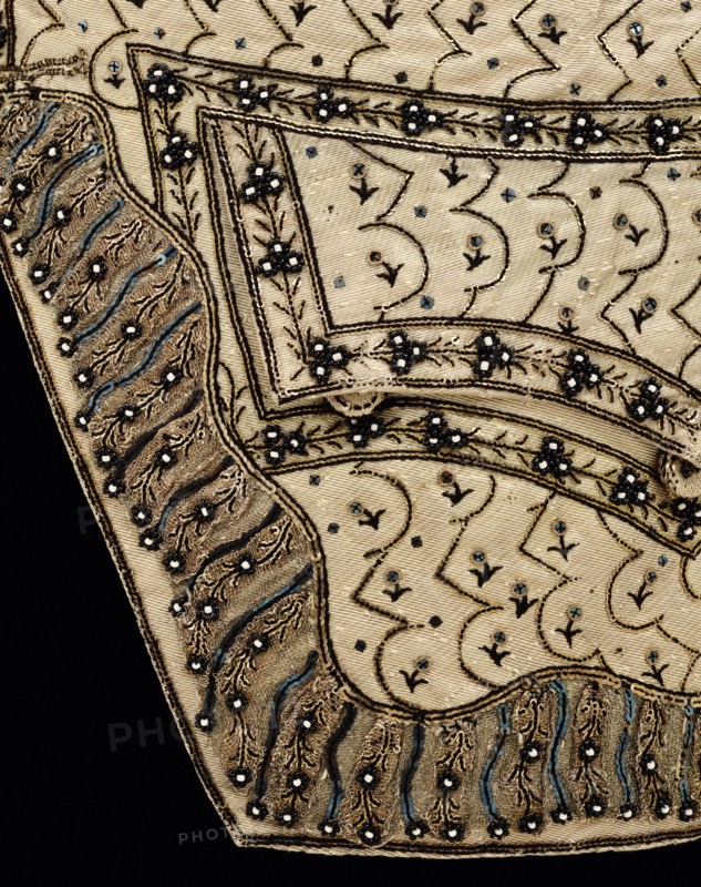 Waistcoat, detail. England, late 18th century