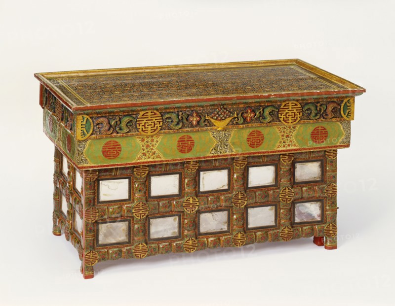 Folding table, by Laforr Mogul. Srinagar, Kashmir, India, late 19th century
