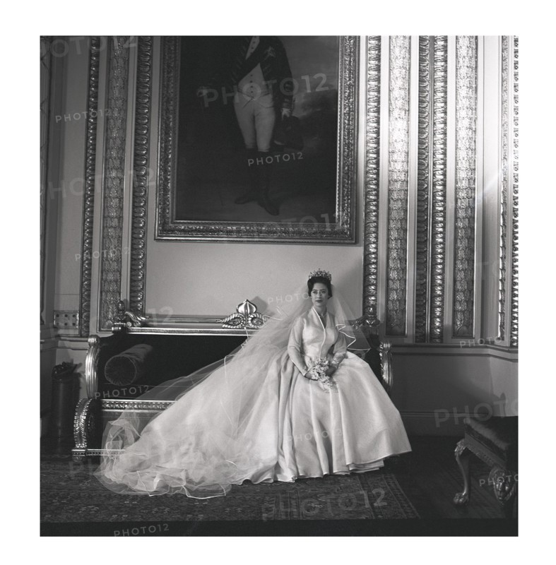 Portrait de la princesse Margaret du Royaume-Uni le jour de son mariage