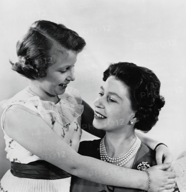 La reine Elisabeth II et sa fille la princesse Anne