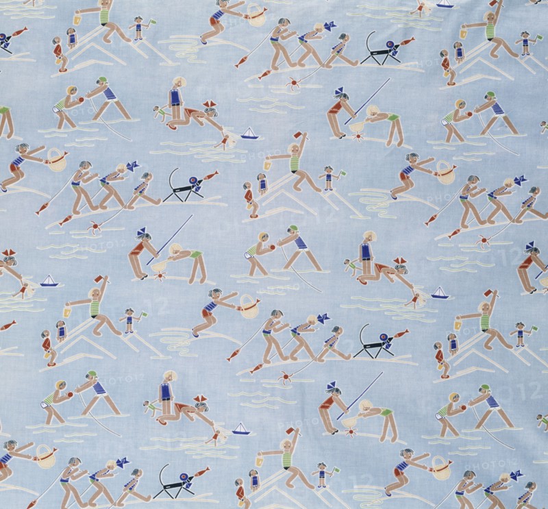 Tissu à motifs marins