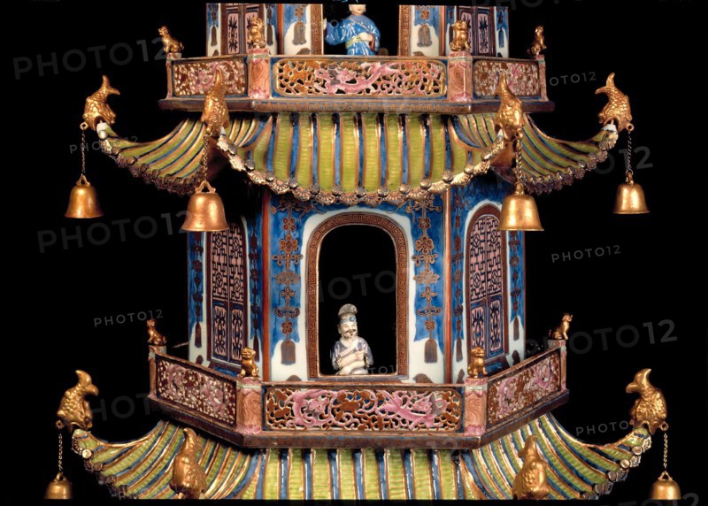 Modèle réduit de pagode (détail)